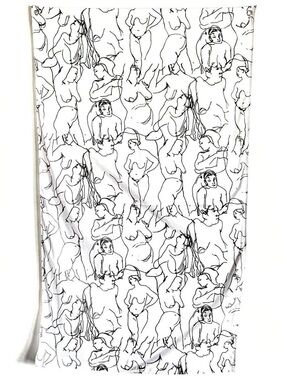 2016 Ball and Chain Company Nude Tapestry with Top Grommets 34” x 58”